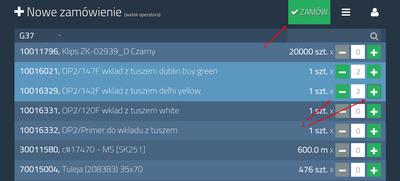 Manual operator order1